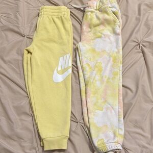 Kids Yellow Jogger/Sweats Pants Lot/Bundle Nike & Old Navy